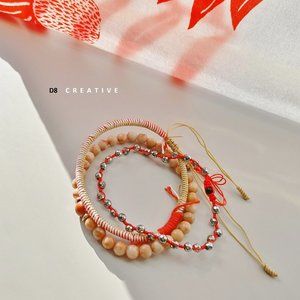 New men's jasper with hematite 3 pieces set  bracelet